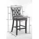 Modern Velvet Counter Bar Stools Set of 2, Contemporary Velvet Upholstered Barstools, Full Back Counter Height Chairs, Button Tufted Dining Chair, Leisure Style Bar Chairs,for Kitchen, Gold