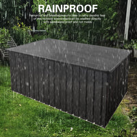 72" Outdoor Storage Deck Box Large Out Door and Outdoor Use with Waterproof Roofs and Lockable Doors, 344 Gallon Patio Furniture and Store Bench Toolbox for Garden, Terrace, Barbecue, Picnic, Black
