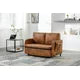 Pull Out Sofa Bed, convertible Sleeper sofa bed, Modern Love seat Sofa Couch with Headboard, Small Love seat Lounge Chaise Armchair with 2 Pillows & Side Pockets for Living Room