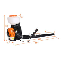 14L Backpack Fogger Sprayer, Mist and Duster Sprayer, Agricultural Fertilizatino Spray Dusting Machine with EPA compliant 52CC Two Cycle Egnin, Mosquito Sprayer Mosquito Fogger
