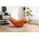 360 Swivel Glider Power Recliner Chair with Adjustable Footrest,Leisure Rocking Chair with USB Port Charger and Adjustable Backrest for Living Room Bedroom Office,Orange