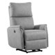 Electric Power Recliner Chair, Reclining Chair with Adjustable Backrest and Footrest, Small Recliners Home Theater Seating with USB Ports, Ergonomic Lounge Chair for Small Spaces, Gray