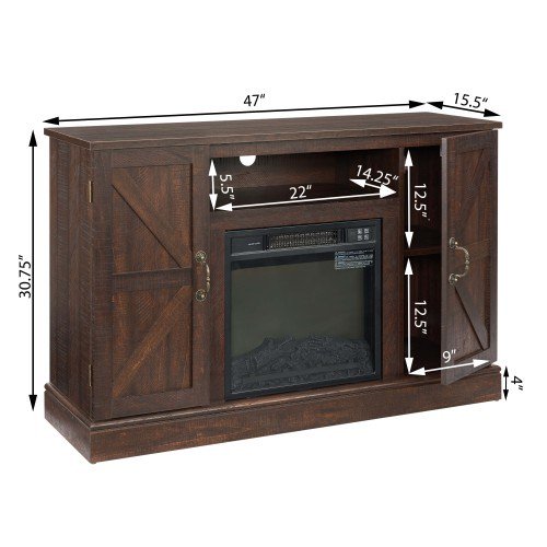 Farmhouse Classic Media TV Stand for TV up to 50