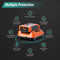 Cordless Lawn Mower 16 Inch, 6 Mowing Heights, 40V MAX(36V) Electric Lawn Mowers for Garden, Yard and Farm, with Brushless Motor, 4.0Ah Battery & Charger Included