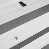 3 Drawers Changing Table,Baby Wooden Bed Nursing Table With Seat Belt and Rails,Infant Diaper Changing Station for Bedroom,Nursery,White