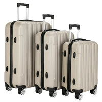 3 Pieces Luggage Sets, Expandable Large Capacity Traveling Storage Suitcase, Hardside Lightweight Durable Suitcase Sets with Spinner Wheels and TSA Lock, 20in/24in/28in, Champagne