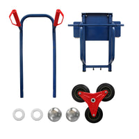 Stair Climbing Hand Truck 440lb，Heavy Duty Dolly Cart for Stairs, Hand Truck, Warehouse Appliance Cart with Six Wheels, Red