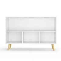 Toy Organizers, Kids Bookcase with Collapsible Fabric Storage Drawers, Wooden Toy Storage Cabinet with Pine Legs for Organizing Books Toys, Children's Room, Playroom, Nursery (Gray)