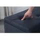 Large Storage Ottoman Bench Set, 3 in 1 Combination Ottoman, Tufted Linen Lift Top Storage Ottoman, Footrest Stool, Coffee Table for Living Room, Entryway, Hallway, Bedroom, Dark Blue
