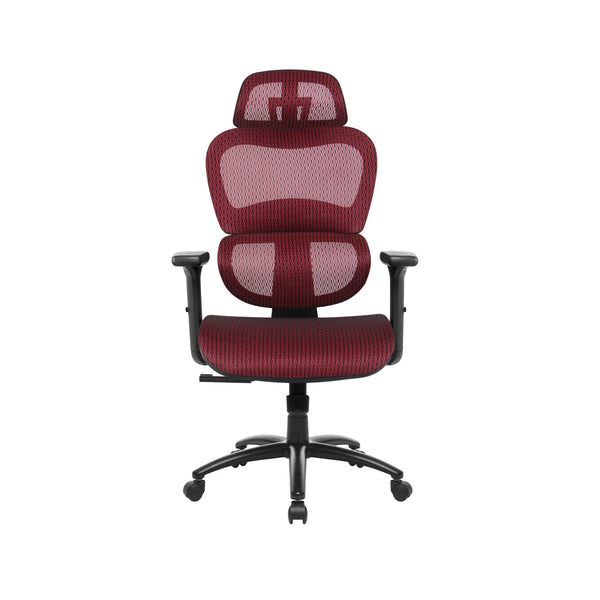 Ergonomic Mesh Office Chair, Height Adjustable Gaming Chair with Lumbar Support, 3D Armrest and Adjustable Headrest,Swivel Computer Chair with Tilt Function, Desk Chair for Home Office,Red