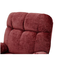 Dual OKIN Motor Power Lift Recliner Chair with Massage and Heating Function for Elderly, Modern Recliner Chair with 2 Cup Holders and Lay Flat 180 Degree for Living Room, Red