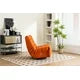 360 Swivel Glider Power Recliner Chair with Adjustable Footrest,Leisure Rocking Chair with USB Port Charger and Adjustable Backrest for Living Room Bedroom Office,Orange