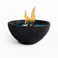 10-inch Portable Fire Pit, Tabletop Fireplace Fire Bowl, Outdoor & Indoor Mini Fire Pit, Personal Ethanol Fireplace, Outdoor Table Top Fire Pit, Smokeless Fire Bowl, for Patio, Balcony, Black