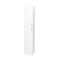 74.8'' Tall Kitchen Pantry Cabinet, Floor Freestanding Storage Cabinet with Inadjustable Shelves and Two Doors, Narrow Tall Cupboard for Dining Room, Living Room, Bedroom, Entryway, White