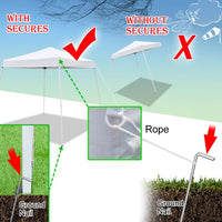 10'x10' Waterproof Folding Tent, Pop Up Canopy Tent Portable Tent with Carry Bag, Instant Outdoor Canopy Easy Set-up Straight Leg Folding Shelter with 100 Square Feet of Shade, Beach Tent Beach Canopy