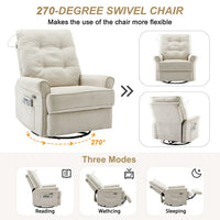 Electric Power Lift Recliner Chair Sofa, Massage Chair with USB Ports and Side Pocket, Ergonomic Back and Armrest,Single Sofa Modern Recliner Chair Bedroom Chair for Adults