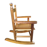 Children's Rocking Chair with Smooth Surface and Footrests, Toddler Rocking Chair with Backrest Armrests and Smooth Surface for Living Rooms, Bedrooms,Weight Limit 110 LBS
