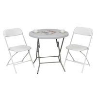 5 Pack Plastic Folding Chair, Portable Patio Chairs, Stackable Commercial Seat with Steel Frame, 260lbs Weight Capacity, Fold up Event Chairs, for Office Wedding Party Picnic Kitchen