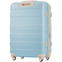 Lightweight Hardshell ABS 3pcs Suitcase Sets(20in 24in 28in), Expandable Luggage Sets with TSA Lock Spinner Wheels for Travel, Blue