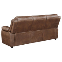 Triple Tree Worthington Dark Brown Padded Arm Sofa