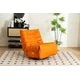360 Swivel Glider Power Recliner Chair with Adjustable Footrest,Leisure Rocking Chair with USB Port Charger and Adjustable Backrest for Living Room Bedroom Office,Orange