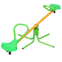 Kids Seesaw, 360 Degree Rotation Outdoor Kids Spinning Seesaw Sit and Spin Teeter Totter, 176 Lbs Heavy Duty Kids Outdoor Playground Equipment Swivel Teeter Totter for Home, Backyard, School