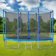 10FT Trampoline for Kids & Adults, Recreational Trampoline with Enclosure Net, Ladder, Steel Tube, ASTM Approved Combo Bounce Outdoor Fitness Trampoline, Blue