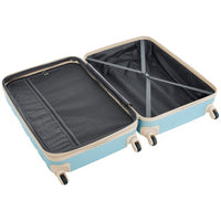 Lightweight Hardshell ABS 3pcs Suitcase Sets(20in 24in 28in), Expandable Luggage Sets with TSA Lock Spinner Wheels for Travel, Blue