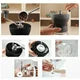 Triple Tree Manual Coffee Grinder with Ceramic Burrs, Hand Coffee Mill with Two Glass Jars(11oz each), Brush and 2 Tablespoon Scoop