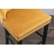 Modern Velvet Counter Bar Stools Set of 2, Contemporary Velvet Upholstered Barstools, Full Back Counter Height Chairs, Button Tufted Dining Chair, Leisure Style Bar Chairs,for Kitchen, Gold