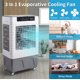 Portable Air Conditioner, 3 IN 1 Evaporative Air Cooler Personal, 600 Sq.ft Cooling Fan with 3 speeds, 3modes, 8H timer, 4120CFM Small air conditioner Desktop Humidifier Fan -18.49 Gal L
