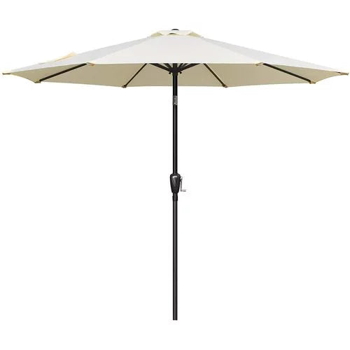 Triple Tree 7.5 FT Patio Umbrella with Push Button Tilt & Crank,Outdoor Table Umbrella with 1.5" Aluminum Pole,Market Umbrella with 8 Durable Metal Ribs, Polyester Parasol for Patio,Garden,Deck,Backyard,Poolside