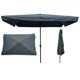 10 FT Patio Outdoor Beach Umbrella，Heavy-Duty Market Umbrellas with Crank and tilt and Wind Vents for Garden Backyard Pool Shade, Gray