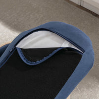 Modern Elevated Dog Cat Bed Pet Sofa with Solid Wood Legs and Bent Wood Back, Velvet Cushion, Sofa-Style Pet Beds for Small/Medium/Large Dogs & Cats, for Indoor, Small Size, Dark Blue