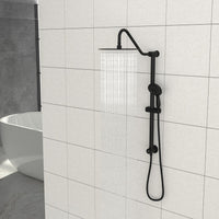 10 Inch Shower System with 5 Function Rain Hand Shower, 26.3" Slide Bar Shower Head Combo, Matte Black