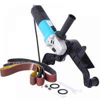110V 1300W Pipe Tube Polisher Stainless Round Sander, Stainless Steel Tube Belt Sander Polisher, Pipe Sander, Belt Grinder, with Alumina Oxide Sanding Grinding and Polishing, Blue