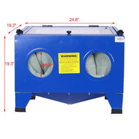 Bench Top Abrasive Blast Cabinet 80 psi, 25 gallon Removes Rust, Grime, and Paint, Great for Automobile Rebuilders or Anyone Restoring Antique Metal Objects