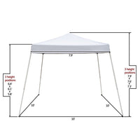 10'x10' Waterproof Folding Tent, Pop Up Canopy Tent Portable Tent with Carry Bag, Instant Outdoor Canopy Easy Set-up Straight Leg Folding Shelter with 100 Square Feet of Shade, Beach Tent Beach Canopy