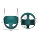 High Back Full Bucket Toddler Swing Seat with Finger Grip, Premium Plastic Coated Chains and Carabiners for Easy Install - Green