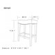 Set of 2 PU Leather Barstools, Counter Height Bar Chairs with Rubber wood legs and Padded Seat, Retro Bistro Set Bar Stools with Rivets Trim for Living Room, Dining Room, Pub, White
