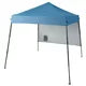 Pop Up Canopy Tent with Backpack, 6'X8' Outdoor Easy Up Canopy with 1 Sidewall and Storage Pockets, Collapsible Shade Tents for Patio Backyard Garden Camping Area, Blue