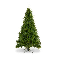 7.5ft Christmas Tree Pre-Lit, Artificial Christmas Tree with 400 LED Lights and Realistic Branches with 1685 Tips, Hingeless Spruce Xmas Tree for Home, Office, Party Decoration