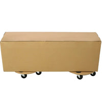 Furniture Moving Dolly, Heavy Duty Round Wood Rolling Mover with Wheels for Piano Couch Fridge Heavy Items, Mover Carrier Dolly Securely Holds 500 Lbs (2pcs 15" * 15" Platform)