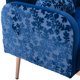 Twin Accent Loveseat Sofa Mid Century Modern Velvet Sofa Couch with Pillows Metal Feet Sofa Vintage for Small Space for Living Room Bedroom Navy