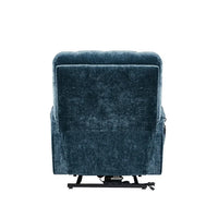 Lay Flat Sleeping Motor Power Lift Recliner Chair, Dual OKIN Power Lift Recliner, Lift Chairs Recliners For Elderly, ELectric Recliner Sofa Chair with Cup Holders Side Pockets for Living Room,Blue