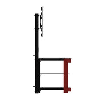 Swivel Floor TV Stand with Storage for 32-65 inch TVs, Corner TV Stand with Mount for Media, Glass Entertainment Center Height Adjustable w/Cable Management/VESA up to 220lbs