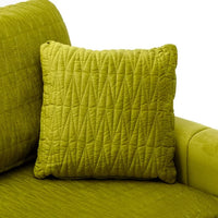 U Shaped Sectional Sofa, Contemporary Reversible sofa Couch with Movable Ottoman,Velvet Sectional Sofa Couch Set for Living Room, Apartment, Olive
