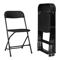 5 Pack Plastic Folding Chair, Portable Patio Chairs, Stackable Commercial Seat with Steel Frame, 260lbs Weight Capacity, Fold up Event Chairs, for Office Wedding Party Picnic Kitchen