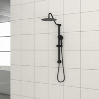 10 Inch Shower System with 5 Function Rain Hand Shower, 26.3" Slide Bar Shower Head Combo, Matte Black
