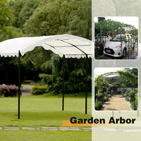 13'x10'ft Outdoor Patio Canopy, Heavy Duty Carport with Powder-Coated Steel Frame,Outdoor Car Canopy Garage Tent Patio Shelter with Anchor Kit,for Garden,Couryard,Poolside